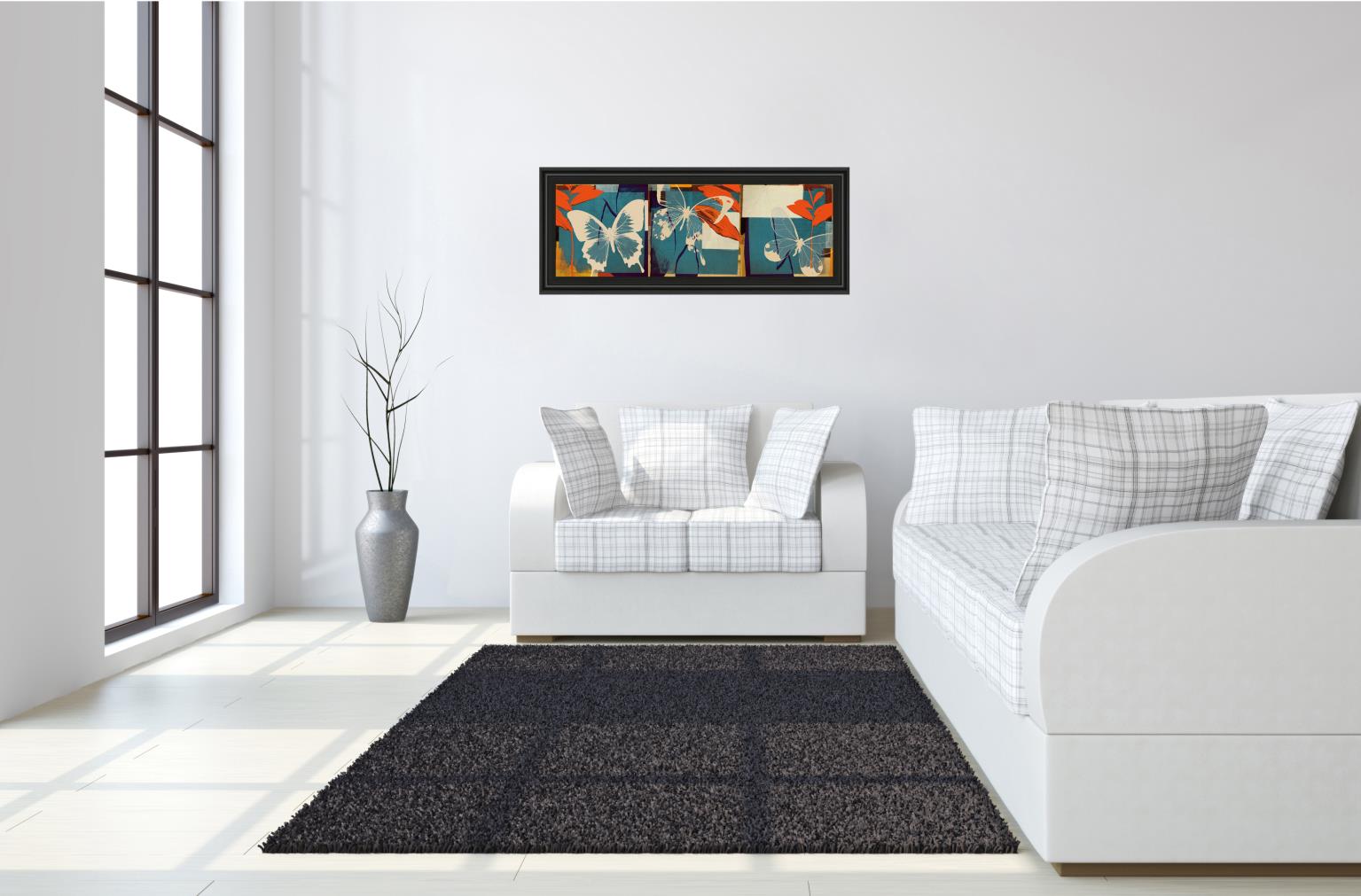Butterflies Viola By Noah 18X42 Framed Print