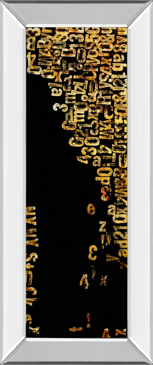 Mirrored Frame Stock I By Erin Ashley 18X42 Mirror Frame Print