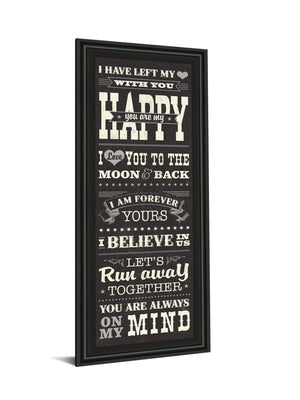 L-O-V-E Ii  By Pela Studio 18X42 Framed Print