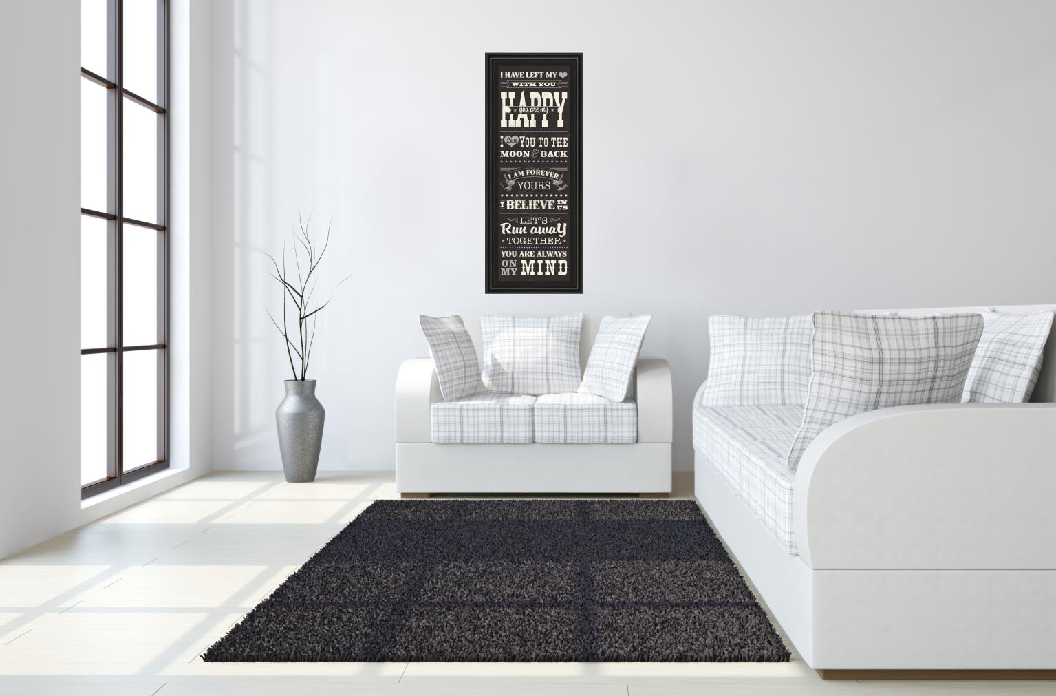 L-O-V-E Ii  By Pela Studio 18X42 Framed Print
