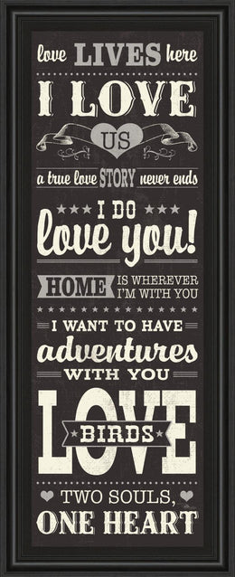 L-O-V-E Iii  By Pela Studio 18X42 Framed Print