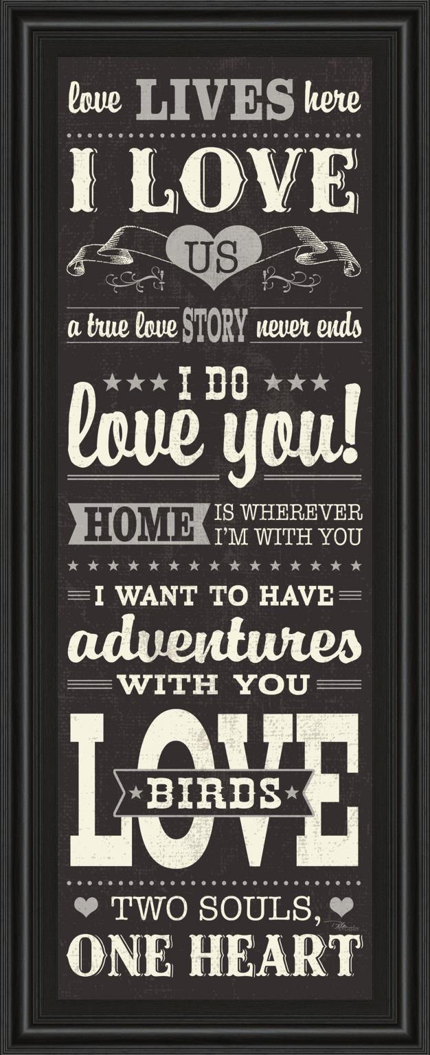L-O-V-E Iii  By Pela Studio 18X42 Framed Print