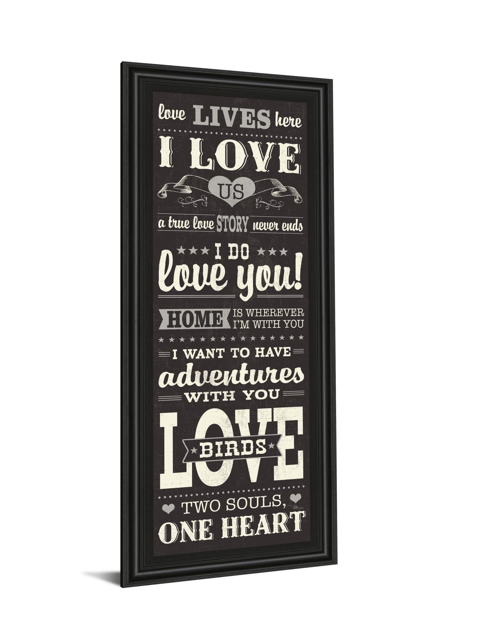 L-O-V-E Iii  By Pela Studio 18X42 Framed Print