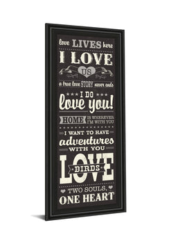 L-O-V-E Iii  By Pela Studio 18X42 Framed Print