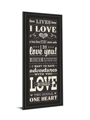 L-O-V-E Iii  By Pela Studio 18X42 Framed Print