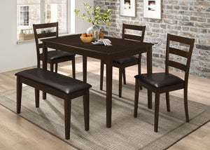 Guillen  Rectangular Dining Table Set Cappuccino
