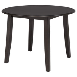 Catley 5-piece Round Drop Leaf Dining Table Set Dark Coffee