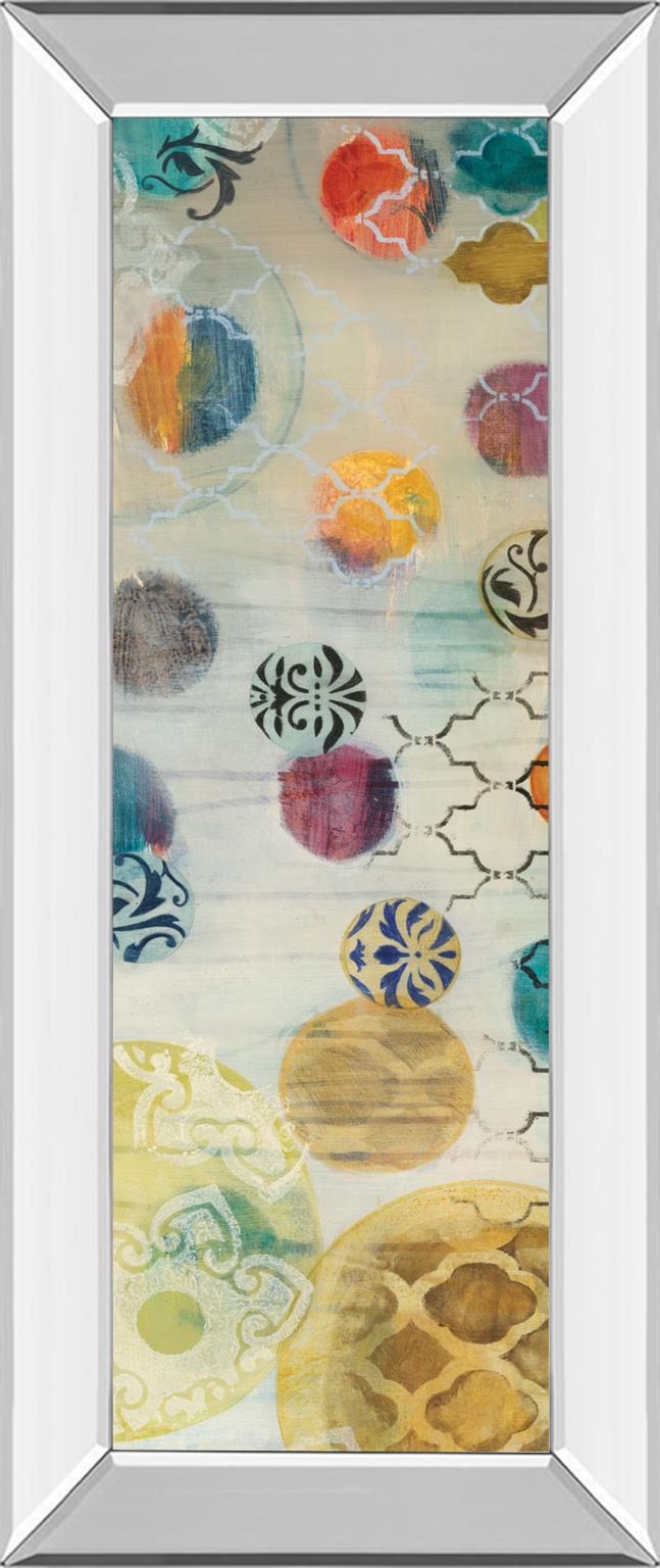 Mirrored Frame Casa Blanca Panel I By Jeni Lee 18X42 Mirror Frame Print
