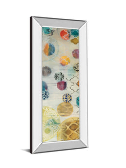 Mirrored Frame Casa Blanca Panel I By Jeni Lee 18X42 Mirror Frame Print