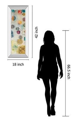 Mirrored Frame Casa Blanca Panel I By Jeni Lee 18X42 Mirror Frame Print