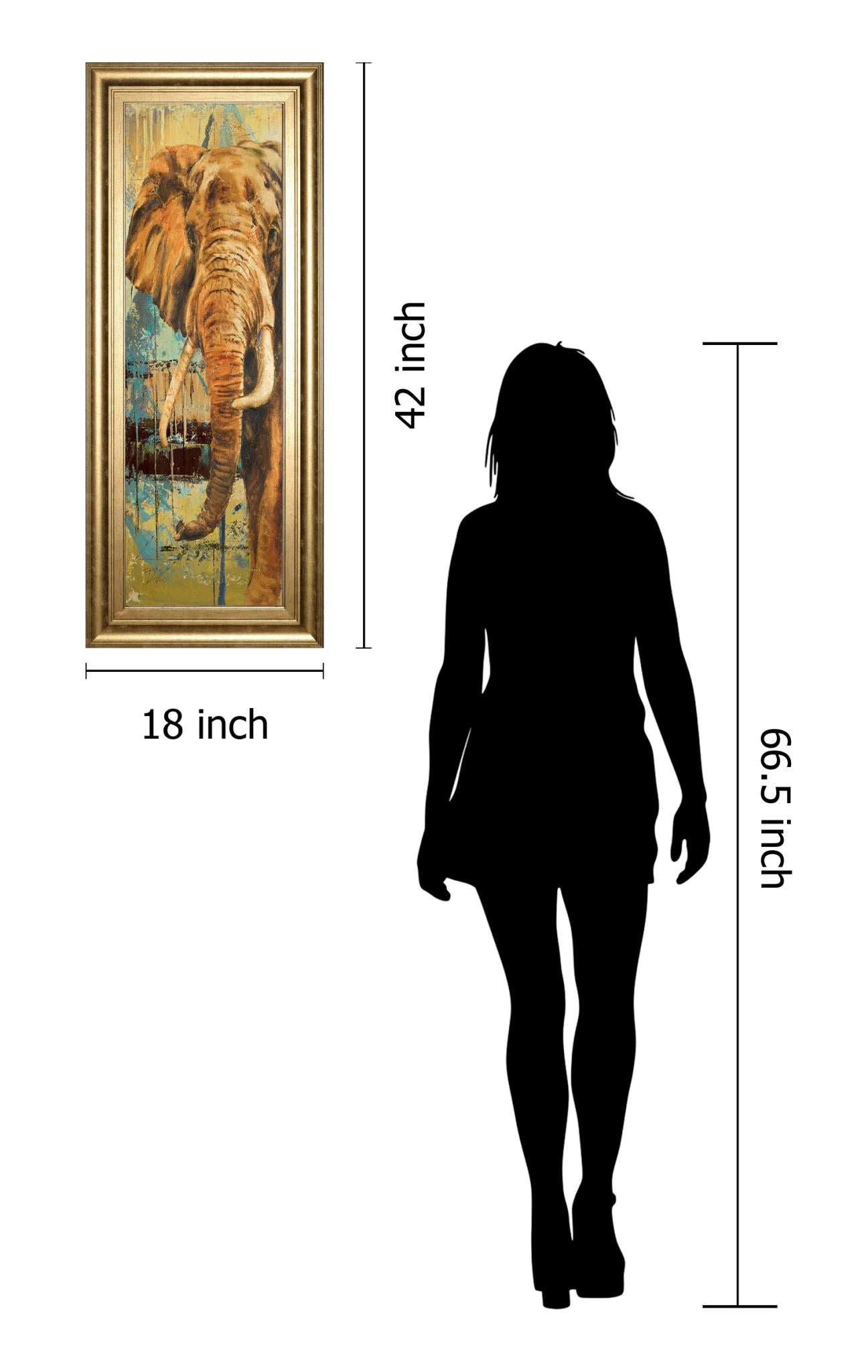 New Safari On Teal Ii By Patricia Pinto 18X42 Framed Print