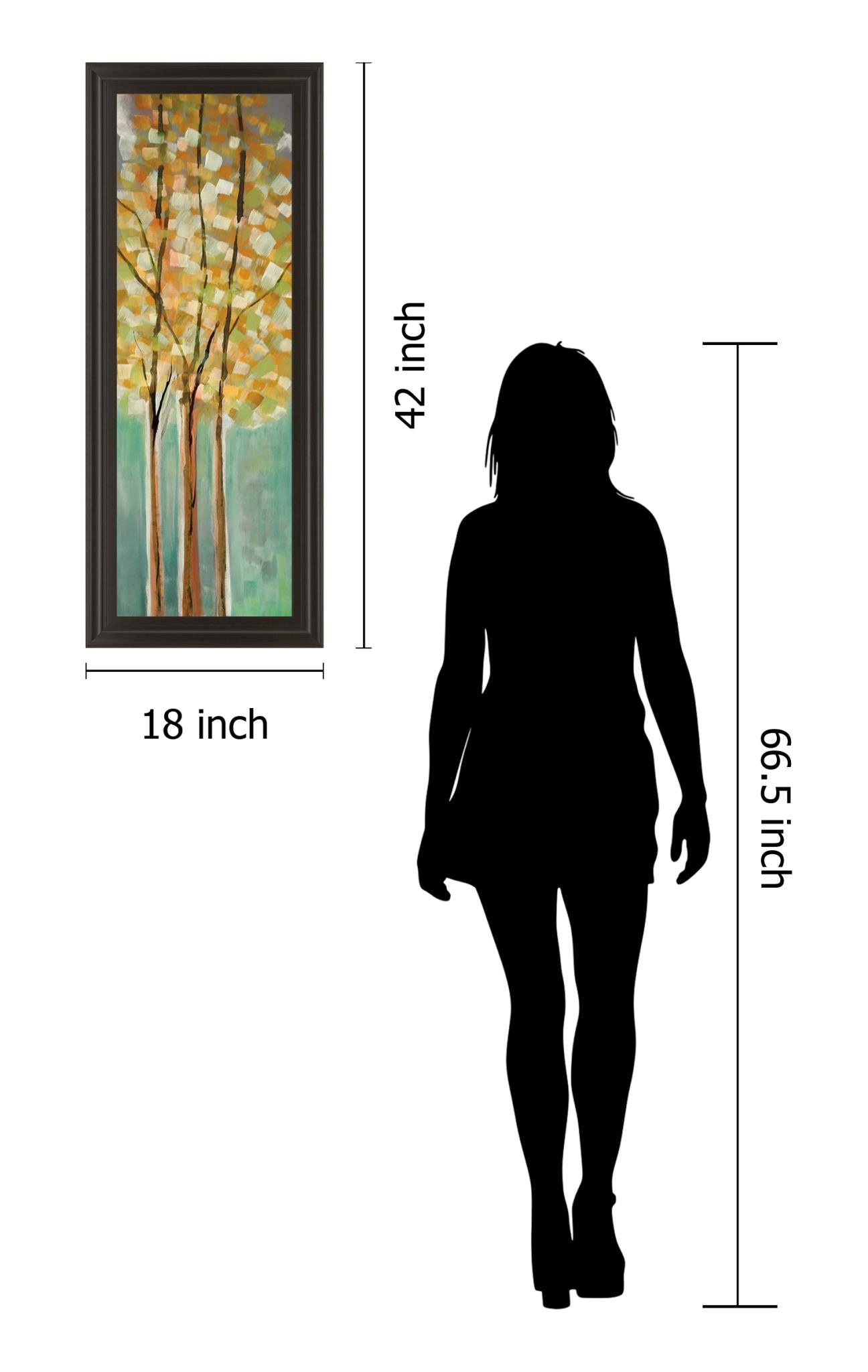 Shandalee Woods Ii By Susan Jill 18X42 Framed Print