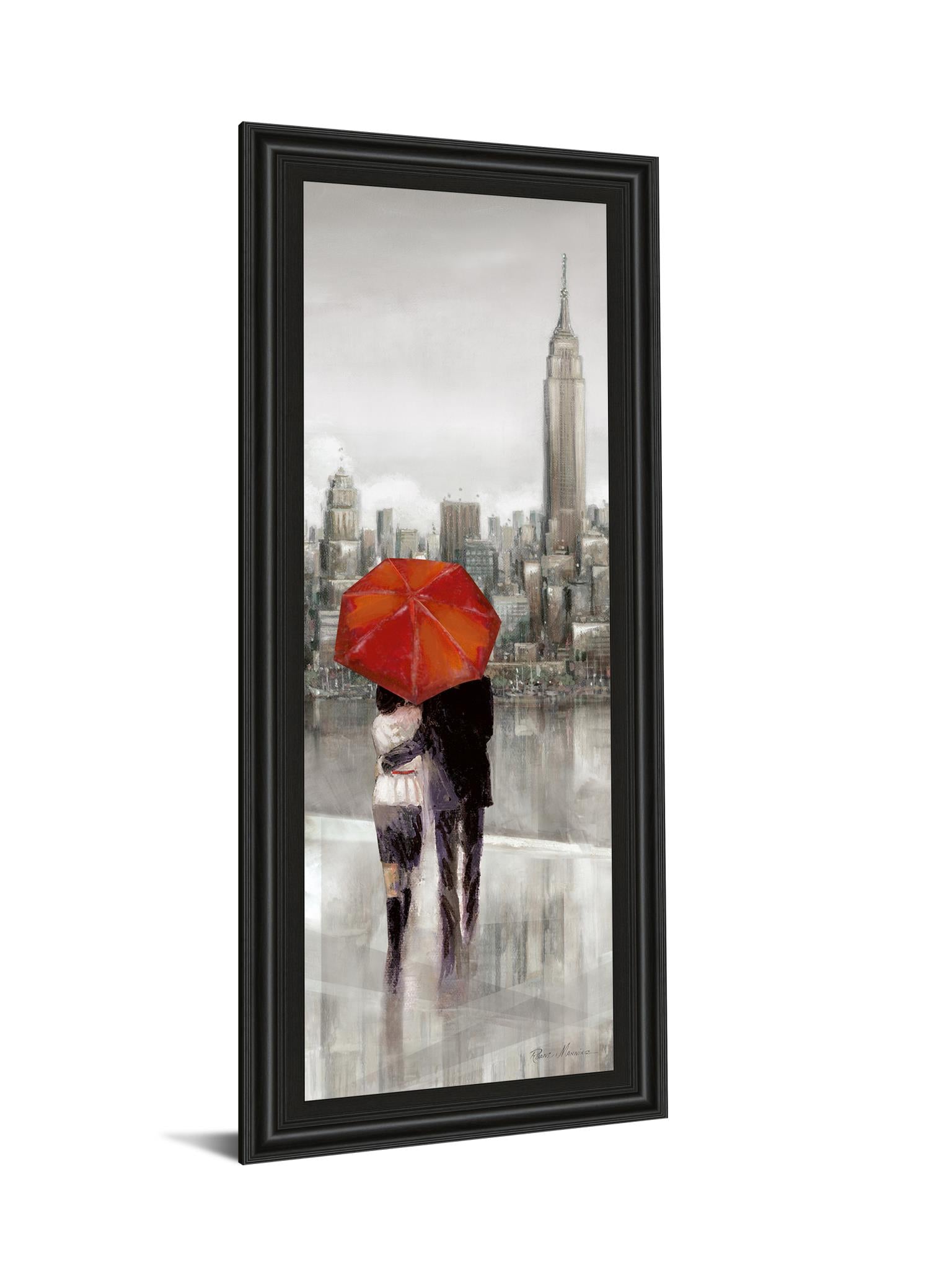 New York Stroll By Ruanne Manning 18X42 Framed Print