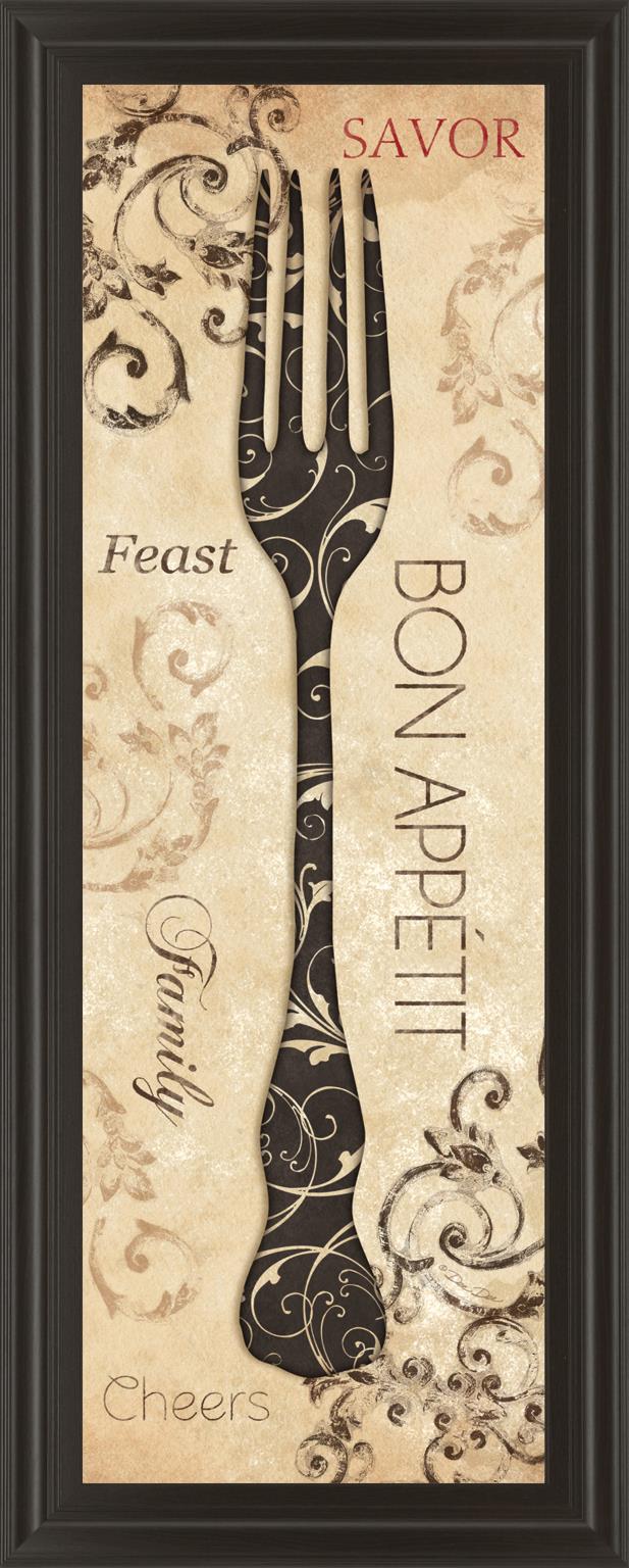 Bon Appetite By Dee Dee 18X42 Framed Print