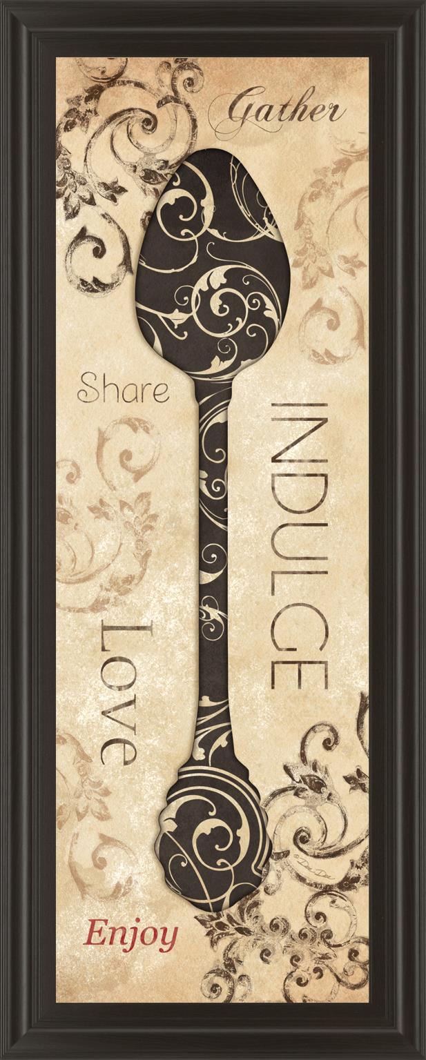 Indulge By Dee Dee 18X42 Framed Print