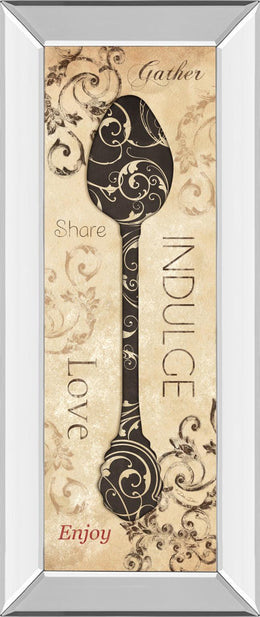 Mirrored Frame Indulge By Dee Dee 18X42 Mirror Frame Print