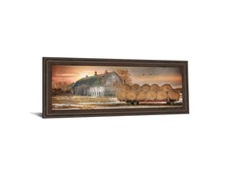 Sunset On The Farm By Lori Dieter 18X42 Framed Print