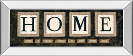 Mirrored Frame Home By Anne Lapoint 18X42 Mirror Frame Print
