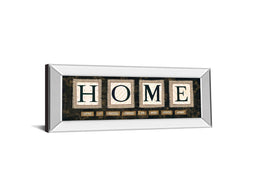 Mirrored Frame Home By Anne Lapoint 18X42 Mirror Frame Print