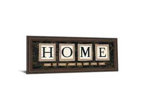 Home By Anne Lapoint 18X42 Framed Print