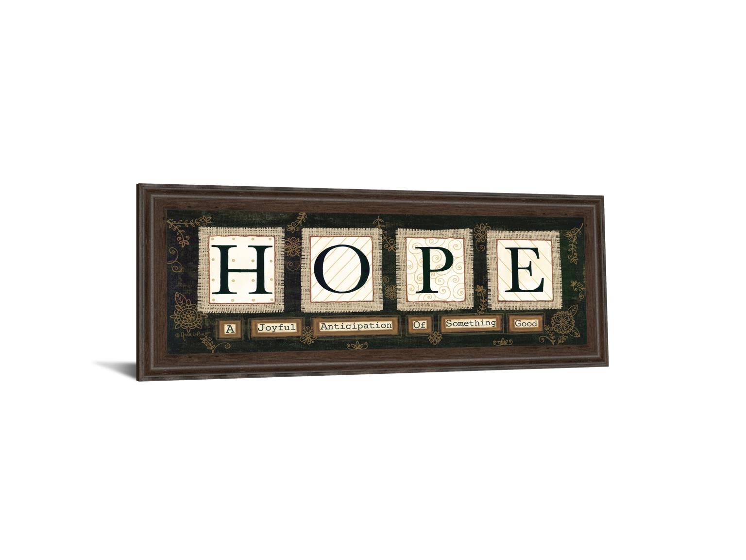 Hope By Anne Lapoint 18X42 Framed Print