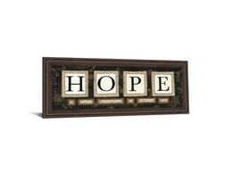Hope By Anne Lapoint 18X42 Framed Print