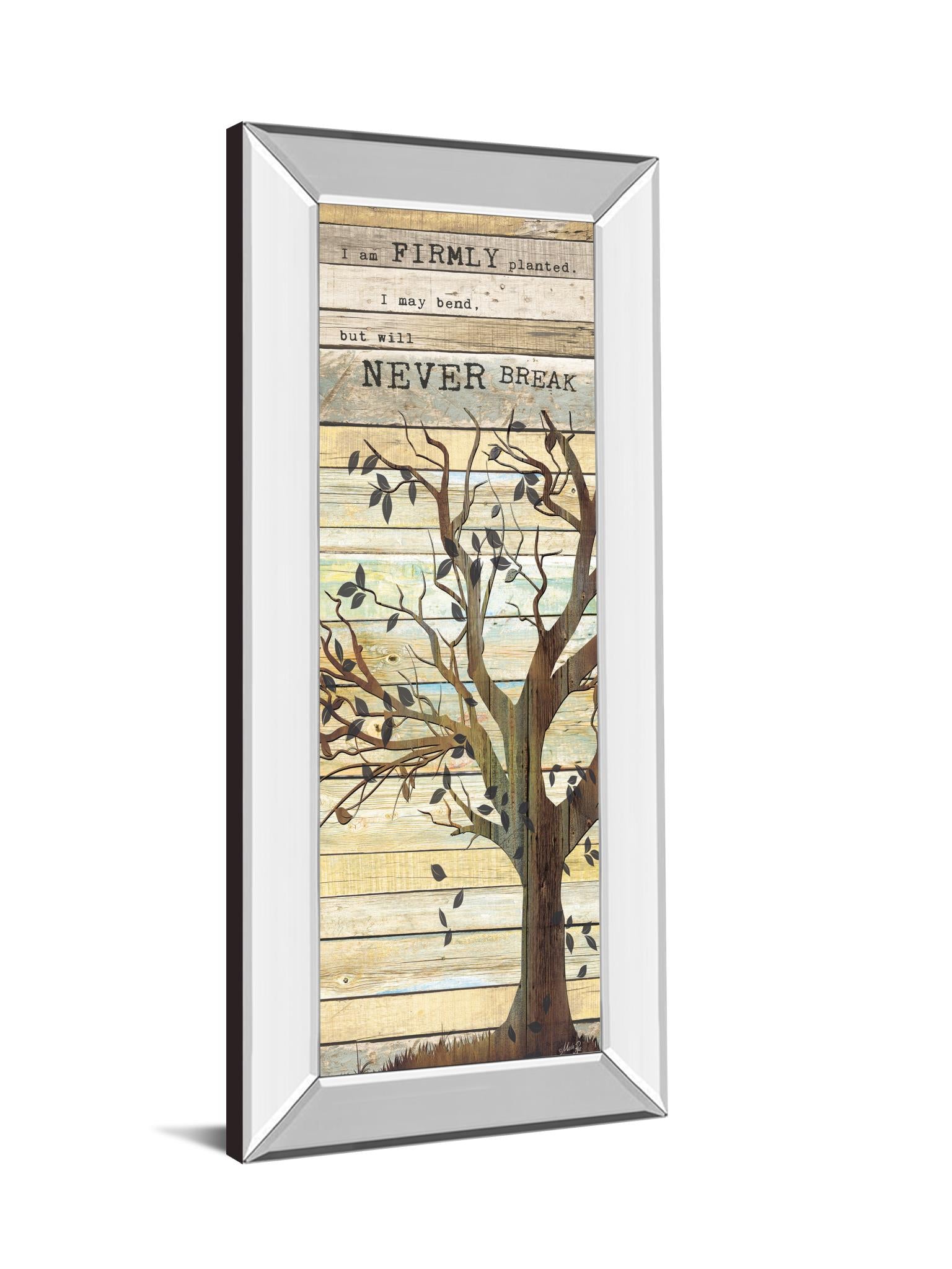 Mirrored Frame I Am Firmly Planted By Marla Rae 18X42 Mirror Frame Print