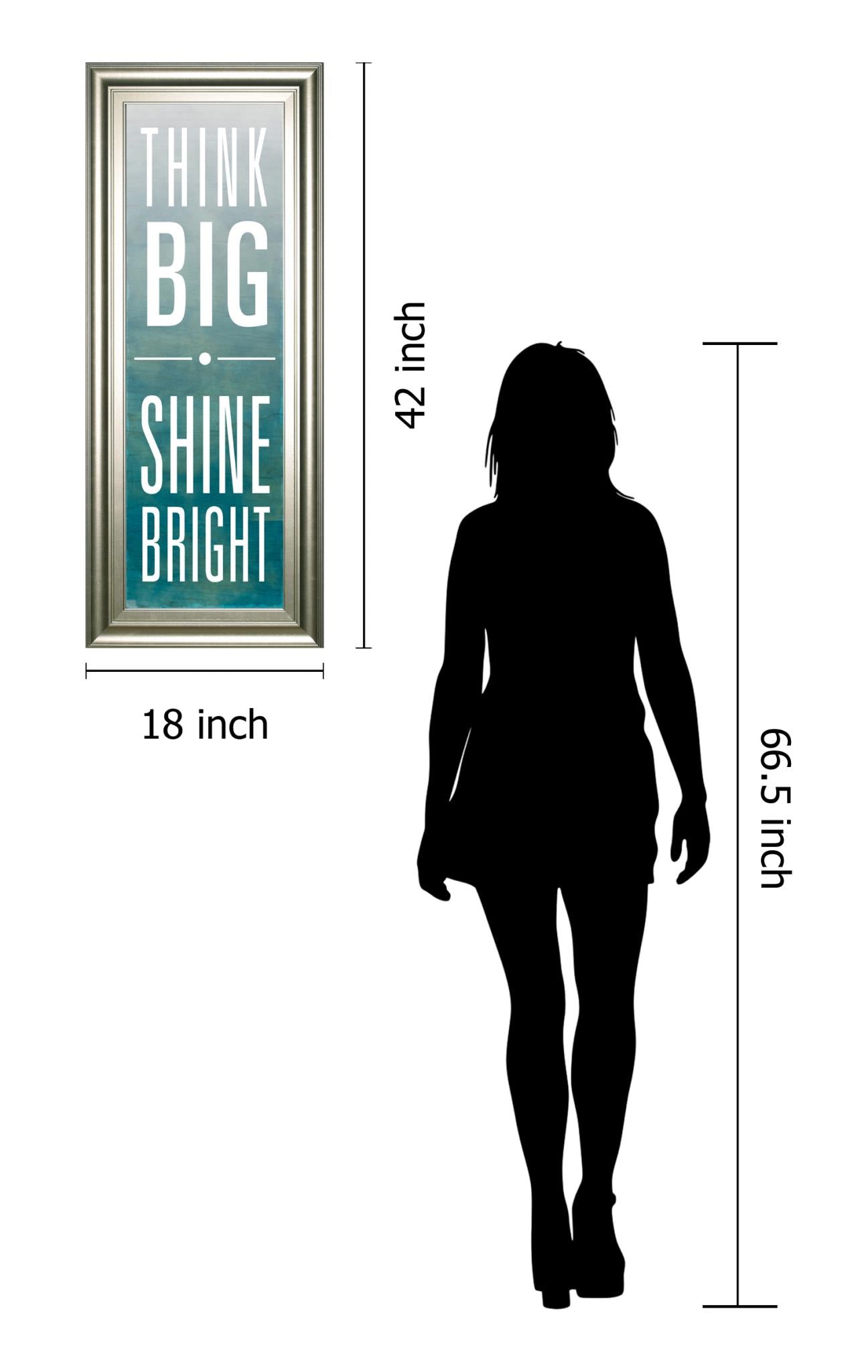 Shine By Sd Studios 18X42 Framed Print