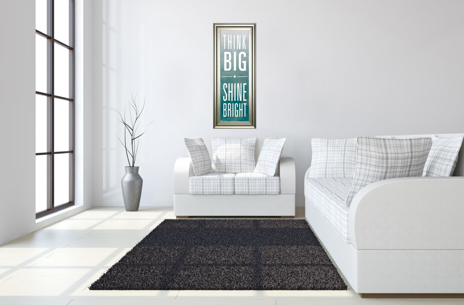 Shine By Sd Studios 18X42 Framed Print