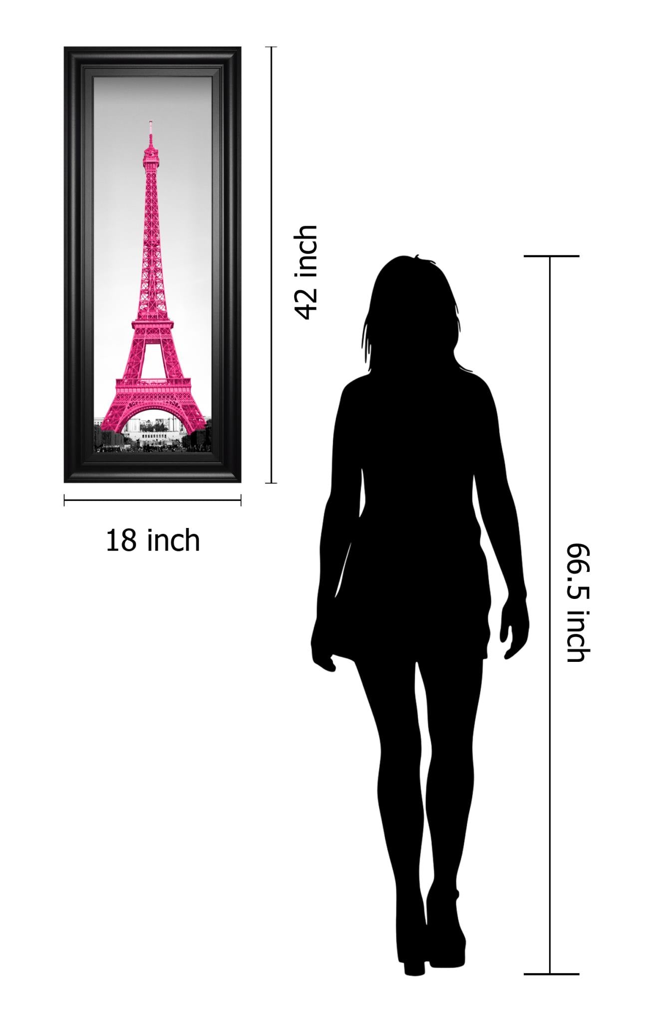 Pretty In Paris By Emily Navas 18X42 Framed Print