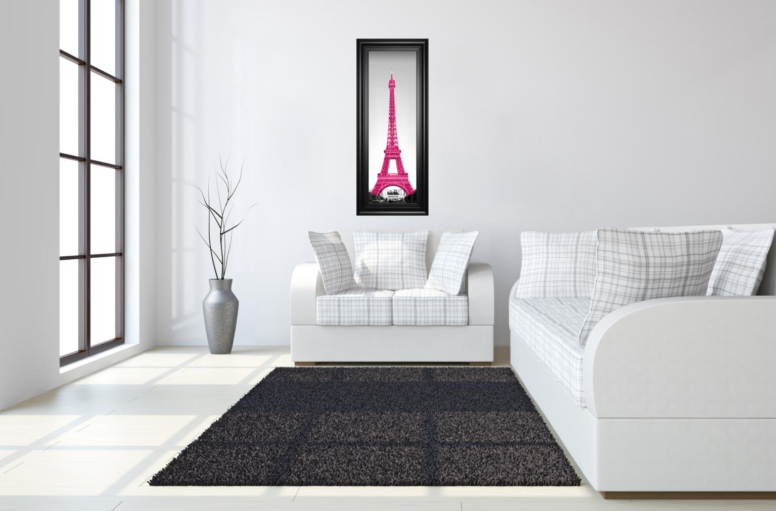 Pretty In Paris By Emily Navas 18X42 Framed Print
