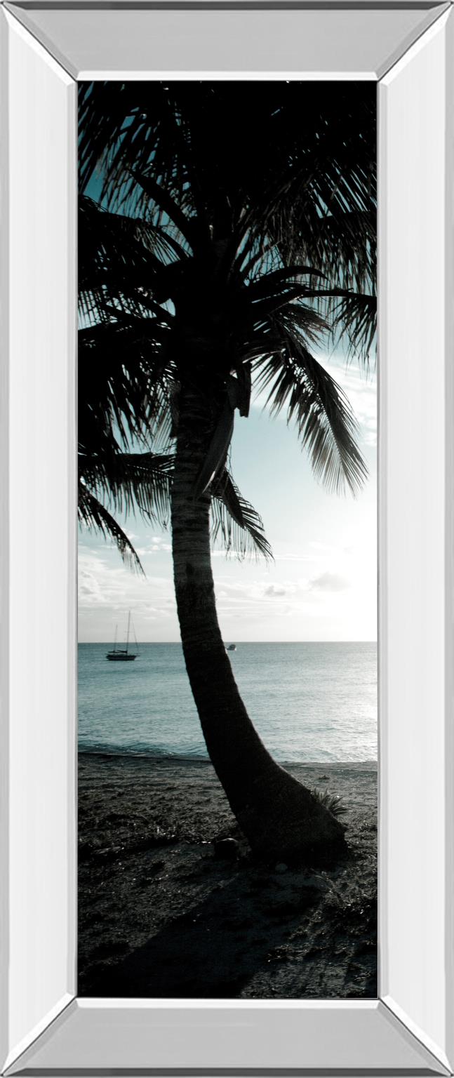 Mirrored Frame Cool Bimini Palms Ii By Susan Bryant 18X42 Mirror Frame Print