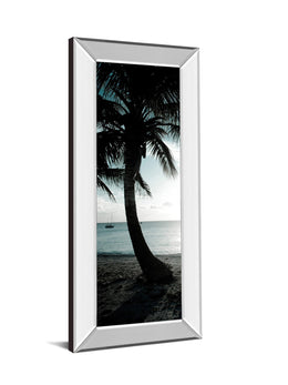 Mirrored Frame Cool Bimini Palms Ii By Susan Bryant 18X42 Mirror Frame Print