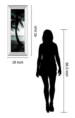 Mirrored Frame Cool Bimini Palms Ii By Susan Bryant 18X42 Mirror Frame Print