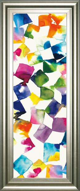 Colorful Cubes Ii By Wild Apple Portfolio 18X42 Framed Print