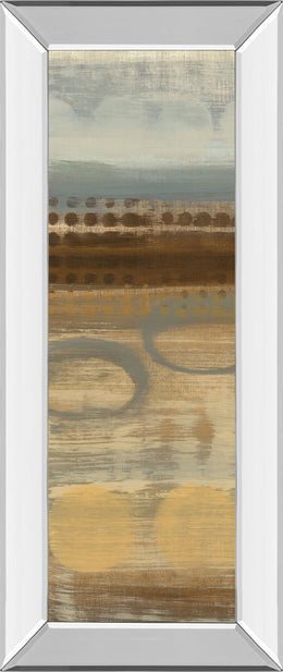 Mirrored Frame Movement Panel I By Jeni Lee 18X42 Mirror Frame Print