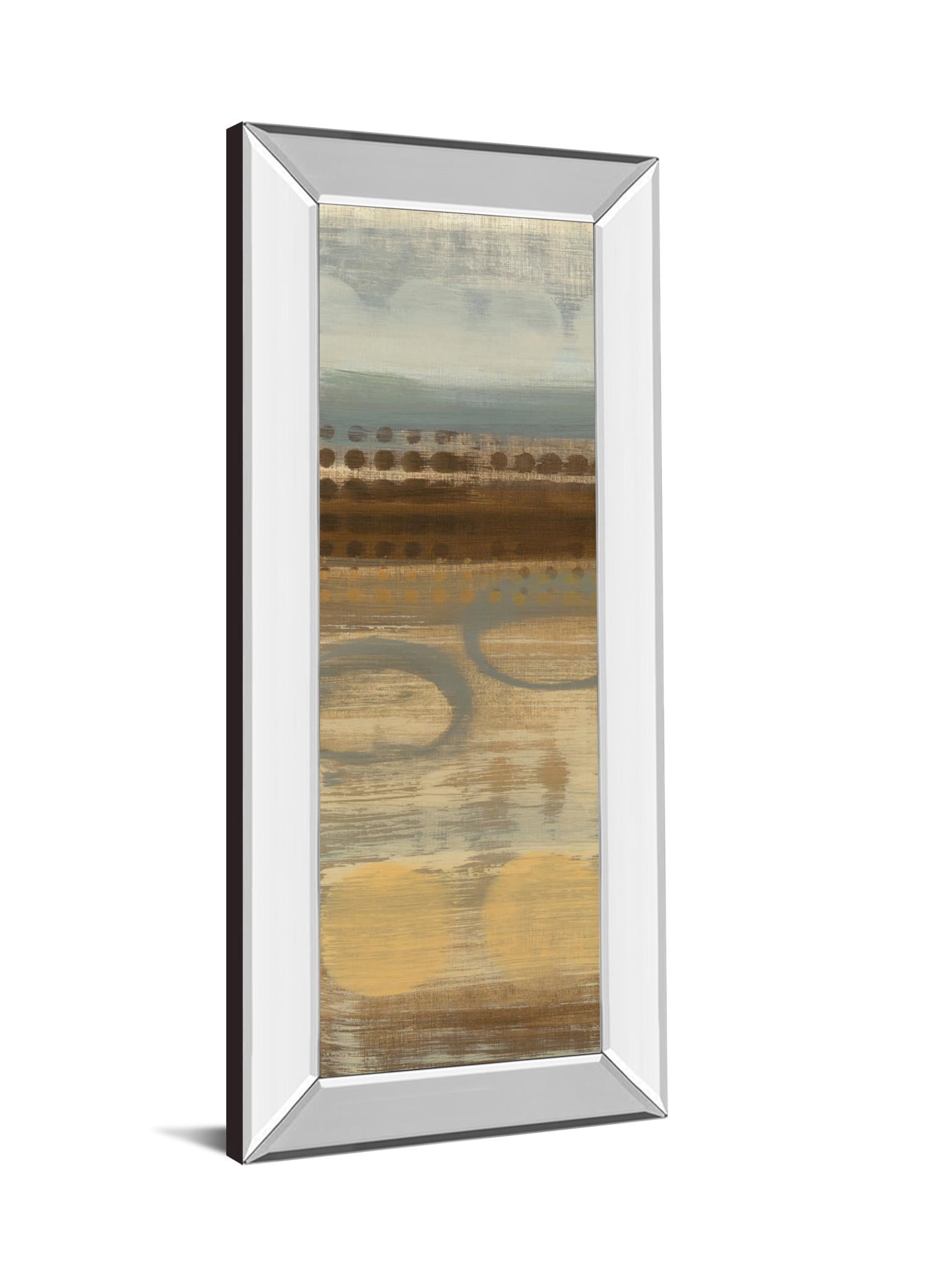 Mirrored Frame Movement Panel I By Jeni Lee 18X42 Mirror Frame Print