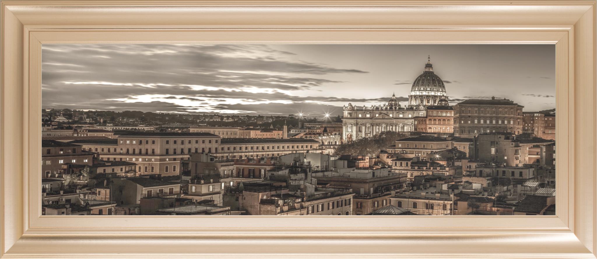 Bella Roma By Frank Assaf 18X42 Framed Print