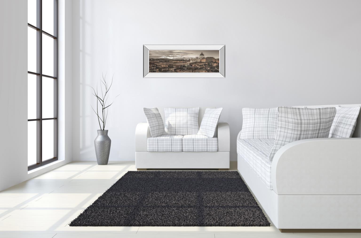 Mirrored Frame Bella Roma By Frank Assaf 18X42 Mirror Frame Print