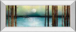 Mirrored Frame Love You To The Moon And Back By Marla Rae 18X42 Mirror Frame Print