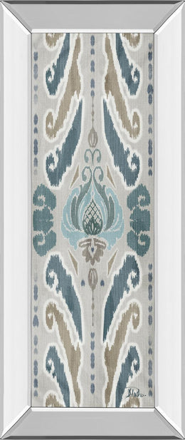 Mirrored Frame A Touch Of Flourish I By Patricia Pinto 18X42 Mirror Frame Print