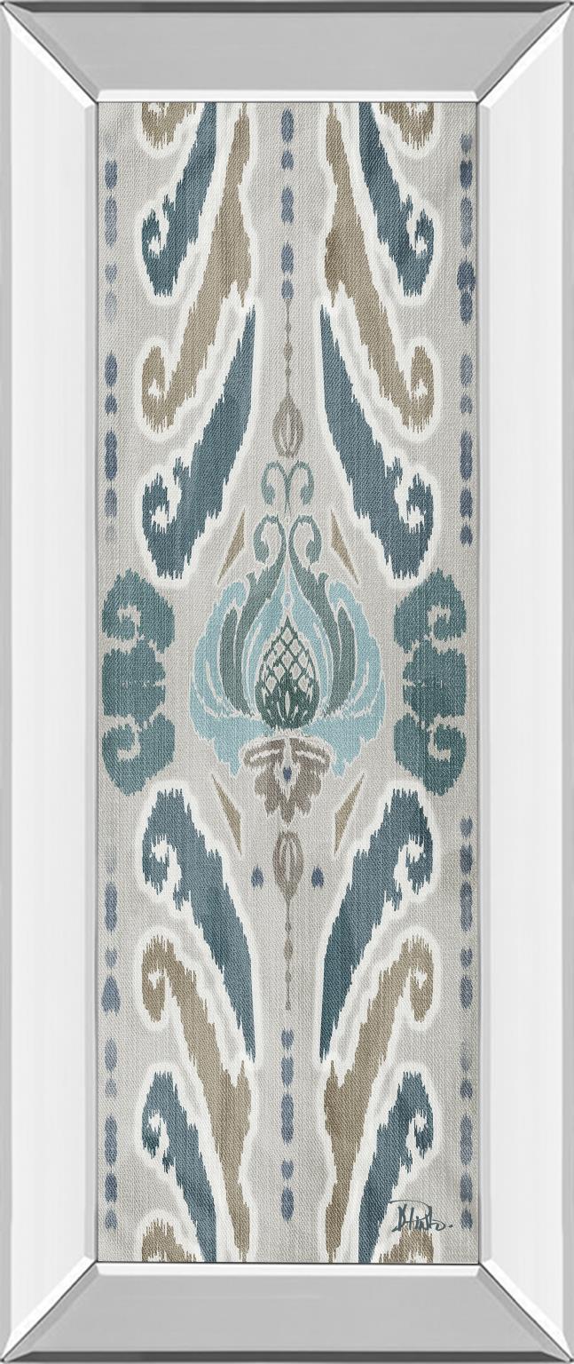 Mirrored Frame A Touch Of Flourish I By Patricia Pinto 18X42 Mirror Frame Print