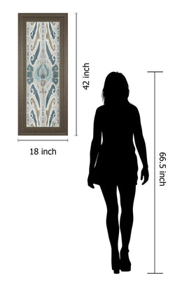 A Touch Of Flourish I By Patricia Pinto 18X42 Framed Print