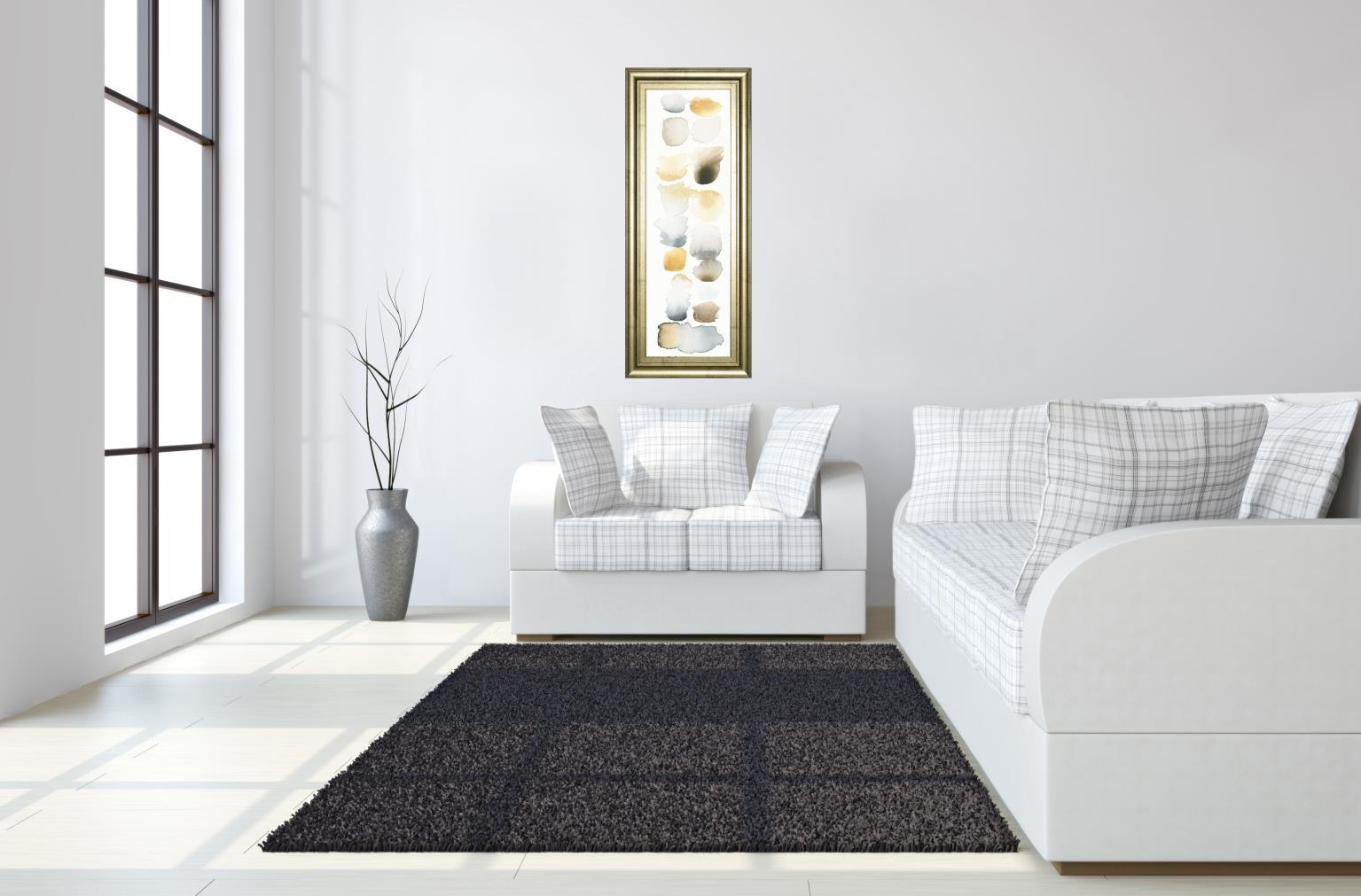 Watercolor Swatch Panel Ii By Elyse De Neige 18X42 Framed Print
