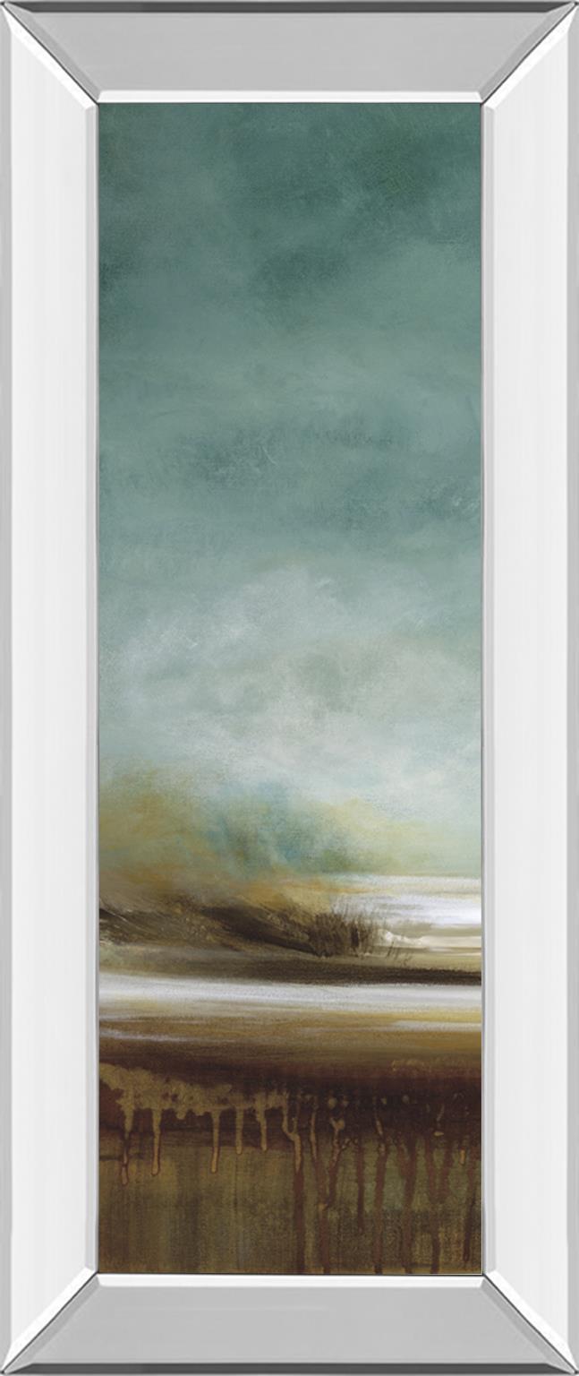 Mirrored Frame New Horizons I By Tesla 18X42 Mirror Frame Print