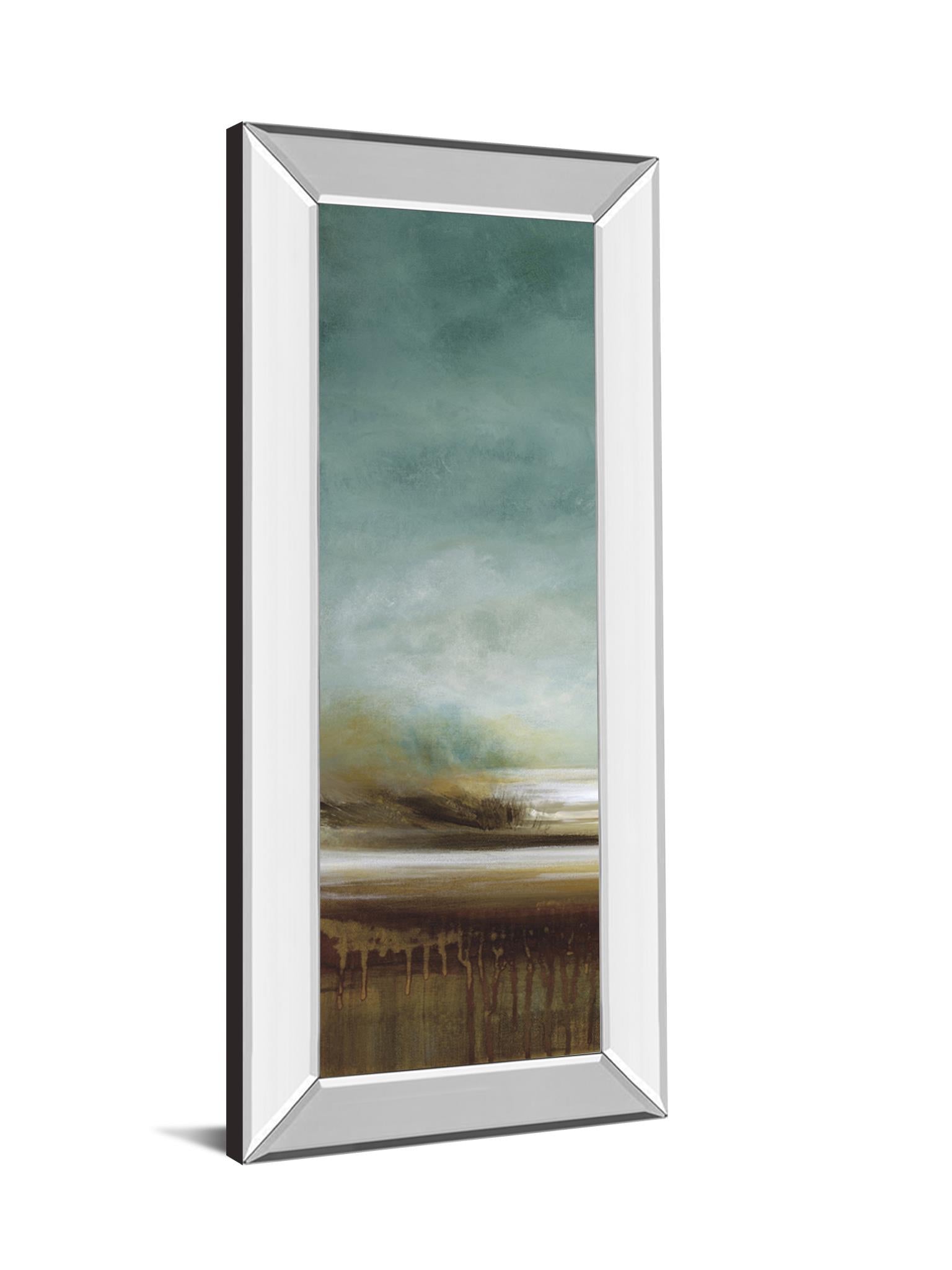 Mirrored Frame New Horizons I By Tesla 18X42 Mirror Frame Print
