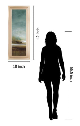 New Horizons I By Tesla 18X42 Framed Print