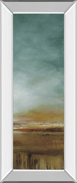 Mirrored Frame New Horizons Iii By Tesla 18X42 Mirror Frame Print