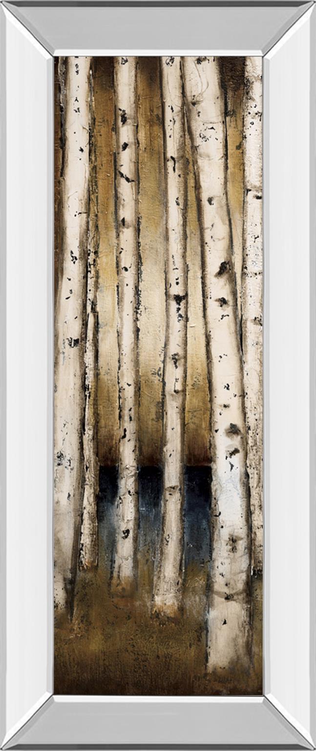 Mirrored Frame Birch Landing I By St Germain ***Monl*** 18X42 Mirror Frame Print