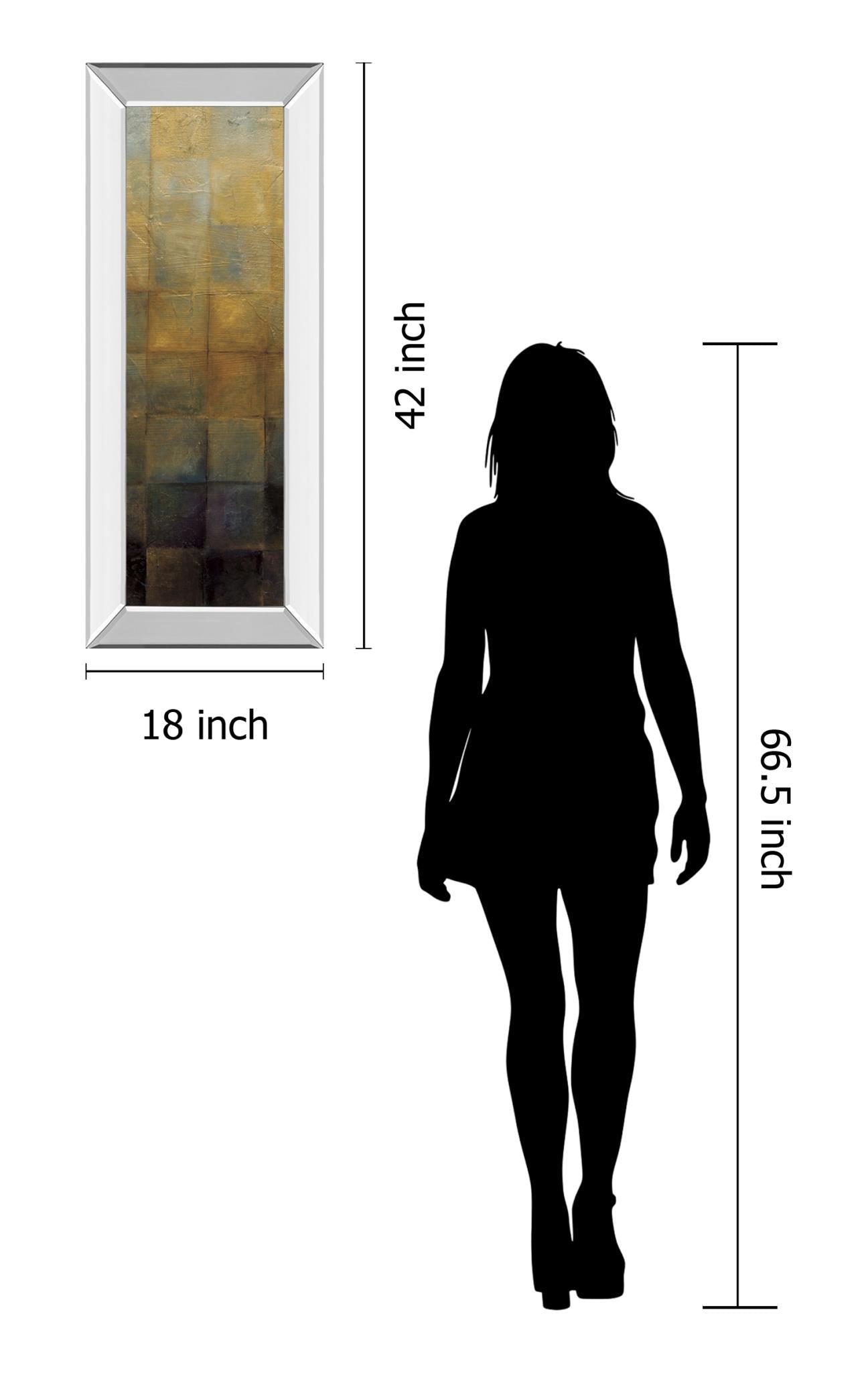 Mirrored Frame Modra Ii By Pasion 18X42 Mirror Frame Print